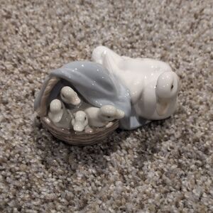 Llardo Duck Figurine with Ducklings